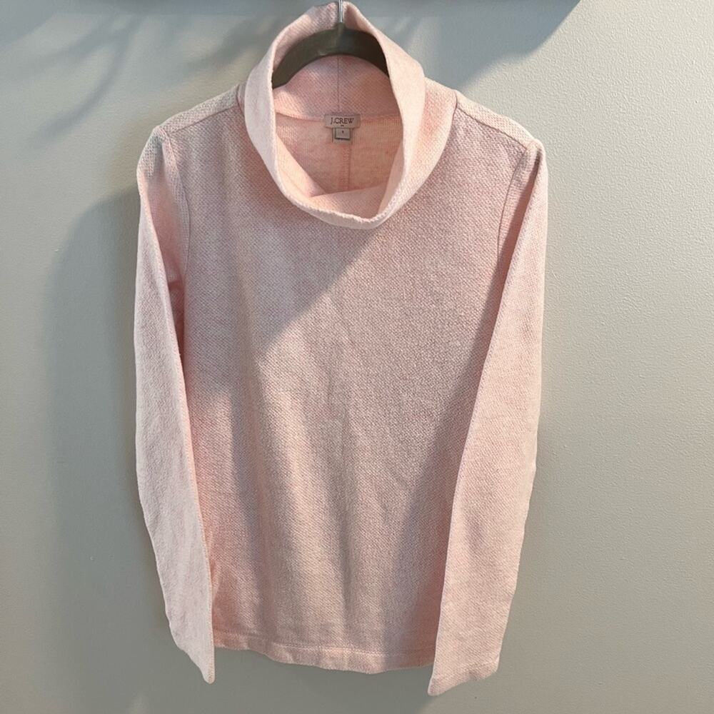 J.Crew Light Pink Pullover Knit Sweatshirt Size S